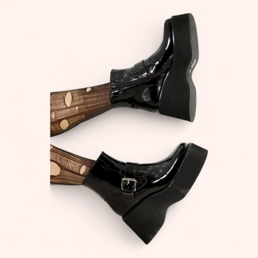 Jeffrey Campbell Wallie Chunky Platform Boots Shoes - Picture 3 of 13
